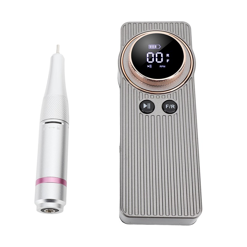 Nail Drill Machine Portable High Speed 35000RPM Rechargeable Nail Art