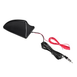 Eightwood Shark Antenna Car Antenna Roof Shark Antenna Car Short with Amplifier AM/FM Car Radio Shark Fin Antenna Active Antenna + 3 m Cable for Car Truck SUV Stereo Receiver Media Head Units