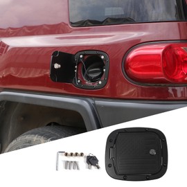 Fuel Filler Door Locking Gas Tank Cap Cover Compatible with Toyota FJ Cruiser 2007-2021, Gas Tank Doors Replacement, Aluminum Gas Cap Fuel Filler Door Cover (American Flag Pattern)
