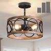 Galtlap Semi Flush Mount Ceiling Light, 3-Lights Modern Farmhouse Ceiling