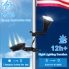 Solar Flag Pole Light, Flagpole Light Solar Powered, Super Bright