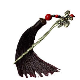 1 Piece Metal Kanzashi, Natural Stone, Yukata, Sleeve Closure, Popular, Antique, Non-Breakable, Oiran, Everyday Use Set (1)