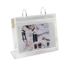 Zhichy Standing Photo Album, Tabletop Flip Photo Frame Photo Album