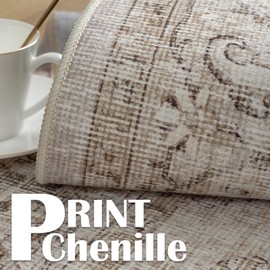 jinchan Alfombra persa de 2 x 3 pulgadas, para entrada, estilo clásico, cubierta de piso de cocina, alfombra tradicional, plegable, delgada, gris pardo, multidesgastado, estampado floral, tapete interior para baño, recámara, sala de estar