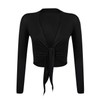 Gloop Women's Beautiful Elegant Long Sleeve Bolero Jacket Knot -