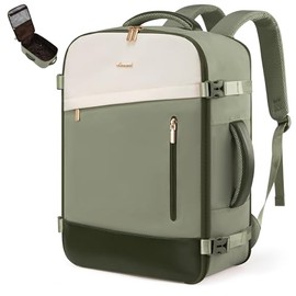 LOVEVOOK Ryanair Cabin Bags 40x20x25 Underseat, 20L Expandable Travel Backpack, Anti-Theft Carry On Bag for Women, Hand Luggage Rucksack for Flying, Business Trip, Short Getaway, Commuting