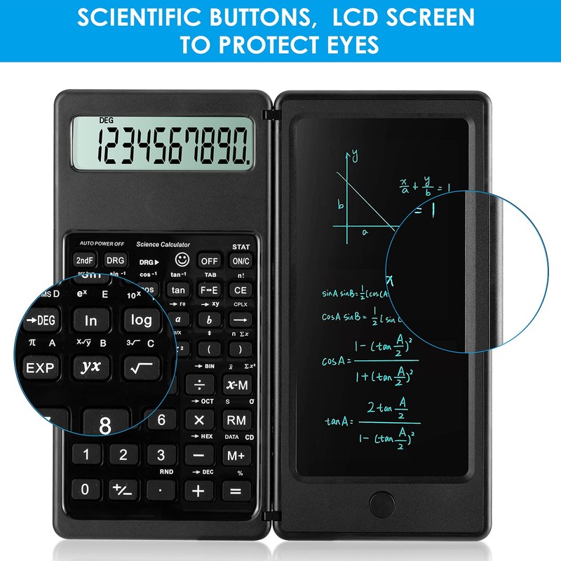 IPepul Scientific Calculators for Students, 10-Digit Large Screen, Math Calculator