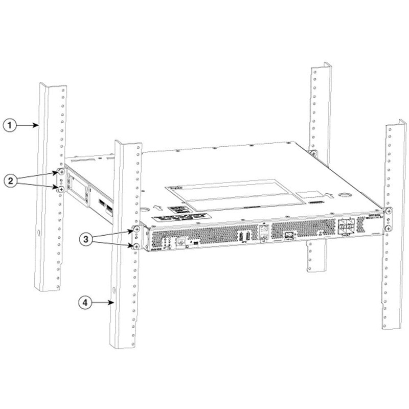 Rack Mount Kit Compatible with Cisco Catalyst 9800-40-K9 Wireless Controller