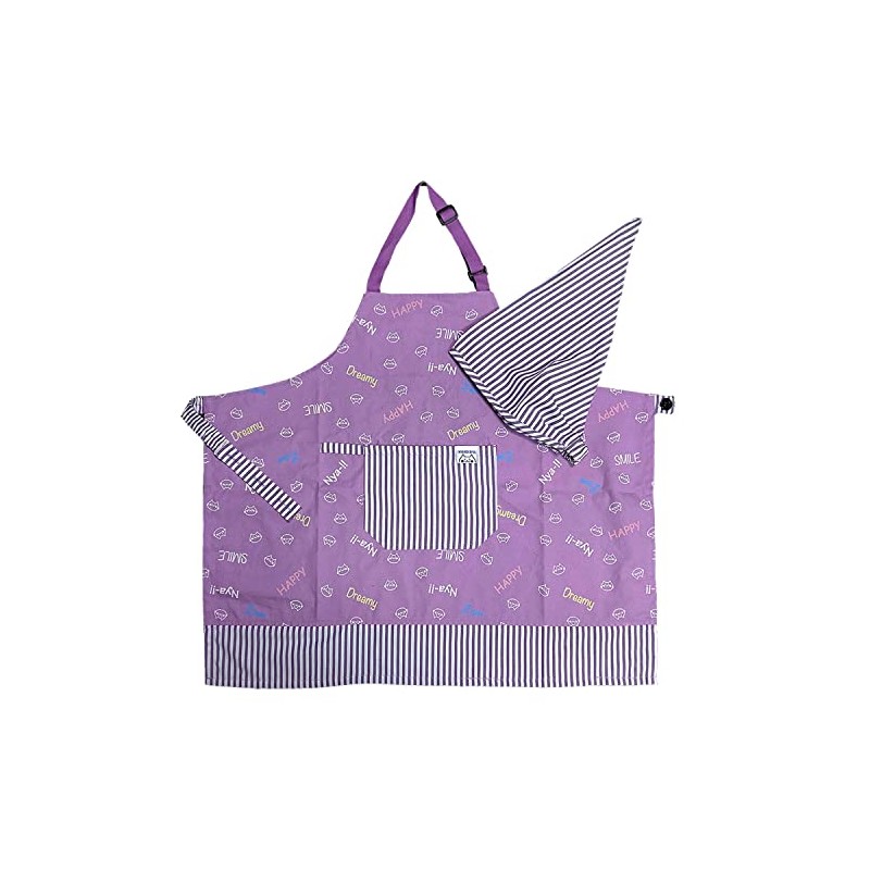 [Gokigenmei to] nyanderful Nyanderful Children's Apron & Triangle Bandana Set
