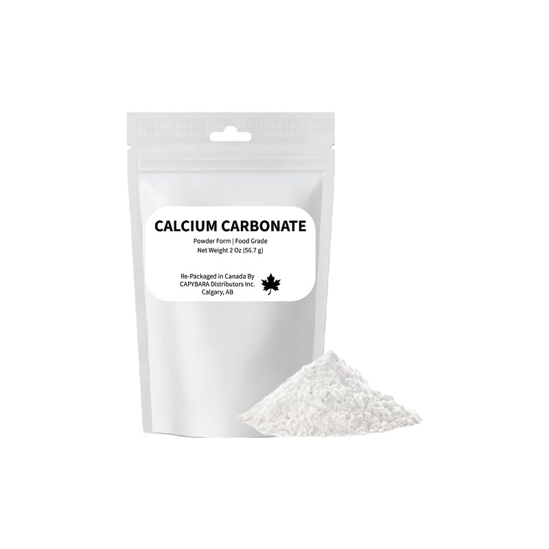 Calcium Carbonate Powder Food Grade - 2 Oz (56.7 g)
