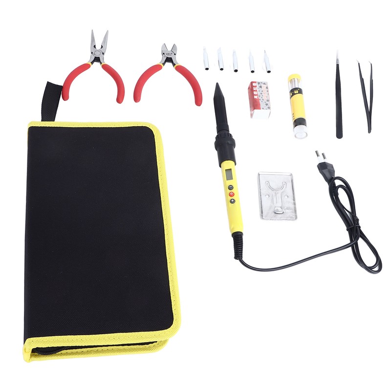 60W Soldering Iron Kit Adjustable Temperature Digital Display Electric Soldering