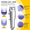 Gxcdizx 2025 Professional 10-Pack Multiple Colors Hair Clipper Guards Guide