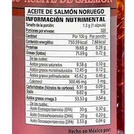 Aceite de Salmón Noruego Omega 3, 320 capsulas All Nature | Suplemento Alimenticio | Ingredientes Naturales | 100% Original | EPA | DHA | DPA | 320 Po