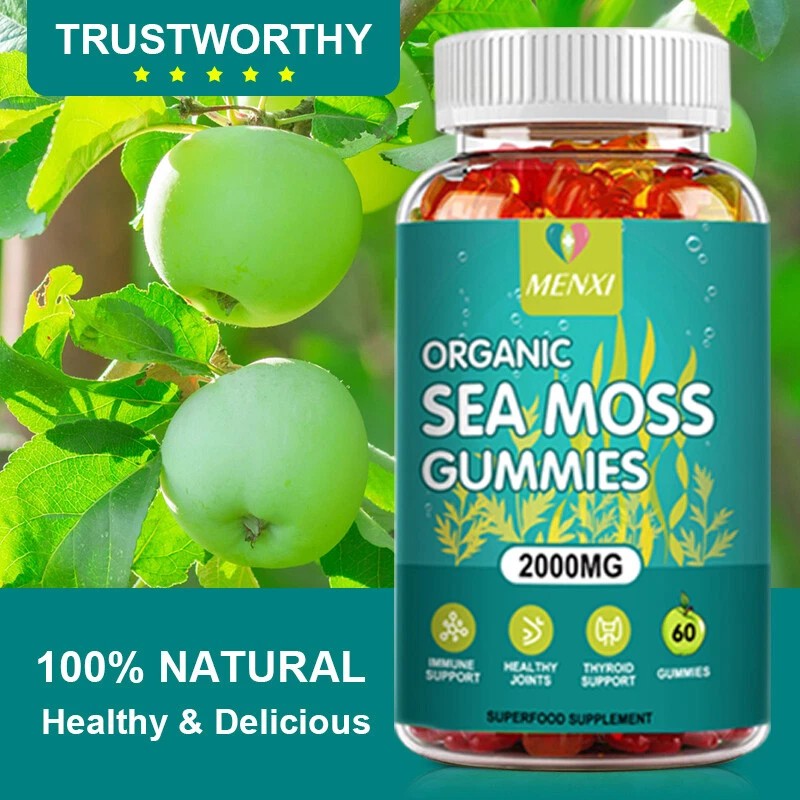 MENXI Sea Moss Gummies 2000mg , 100% Clean & Natural