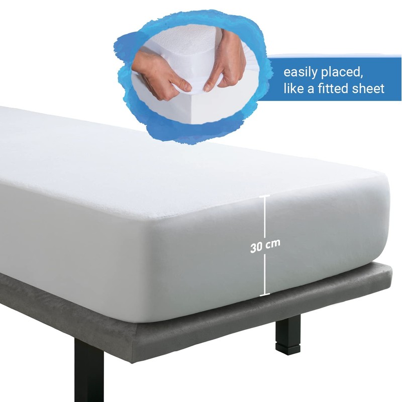 Velfont – Waterproof Mattress Protector | Extra Deep Breathable Aloe