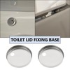 SG Store 4Pcs Toilet Seat Hinge Cover 55mm Diameter Toilet