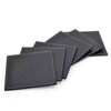 Black Leather Coasters Set in 8pcs,Square Leather Coaster 10cm*10cm,Leather Cup