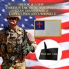 2PCS Cross Flag Patches Embroidered Morale Patch Hook and Loop