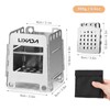 Lixada Camping Stove Stainless Steel Wood Burning Stove Folding Backpacking