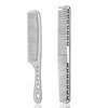 GMYIAK Hairdressing Comb Set, 2 pcs Metal Salon Combs, Heat