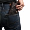 IJUN Full Grain Leather Handmade Bifold Long Wallet for Men
