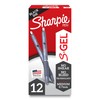 Sharpie S-Gel Gel Pens, Blue Barrel, Medium Point (0.7mm), Black