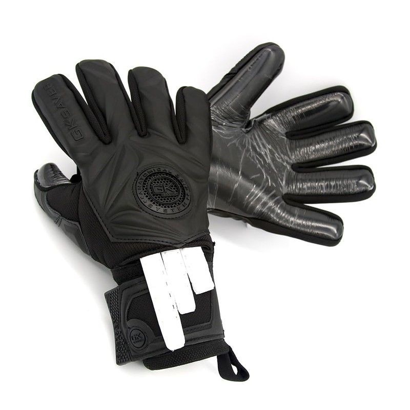 GK Saver Football Goalkeeper Gloves Professional 3D Blackout Goalie Savefingers