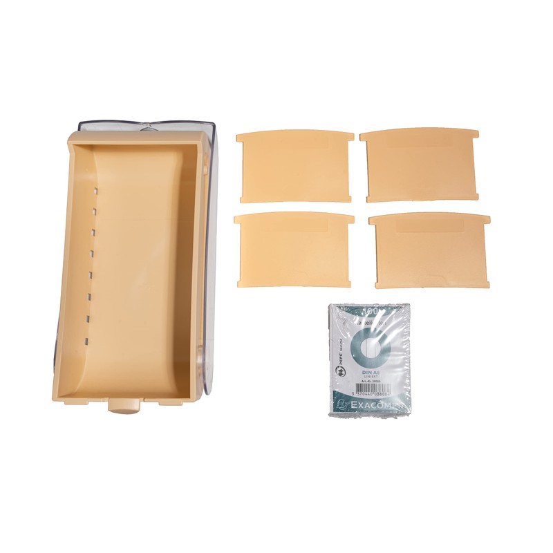 Exacompta Bunnybox 5346123D Flashcard File Coral DIN A7 Landscape Including
