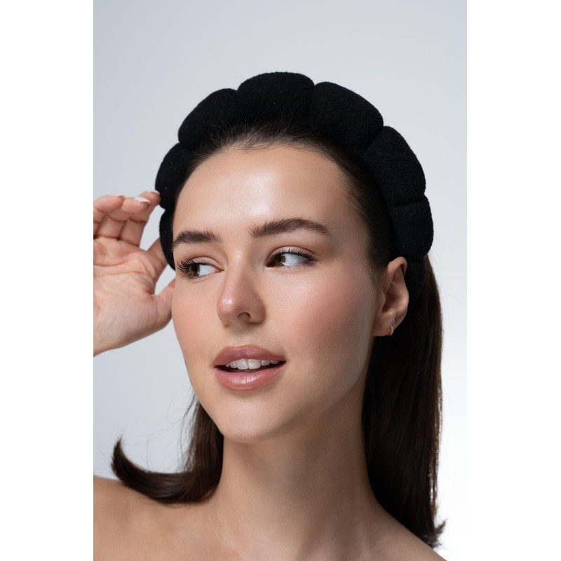 Brushworks Black Cloud Beauty Headband