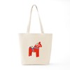CafePress Swedish Dala Horse Tote Bag Reusable Natural Beige Canvas