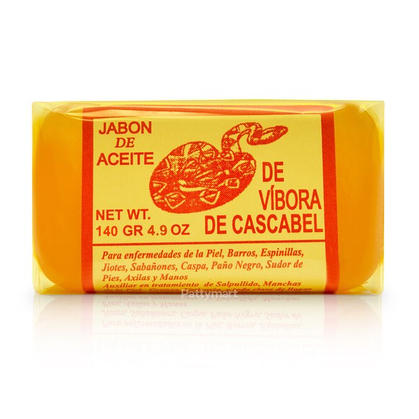 1 RATTLE SNAKE SOAP BAR 140GR/ 1 JABON ACEITE DE VIBORA (VIVORA) DE CASCABEL 🐍✅