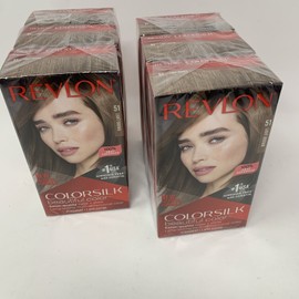 Revlon 6 Revlon Colorsilk Beautiful Color Permanent Hair Dye 51 Light Brown No Ammonia