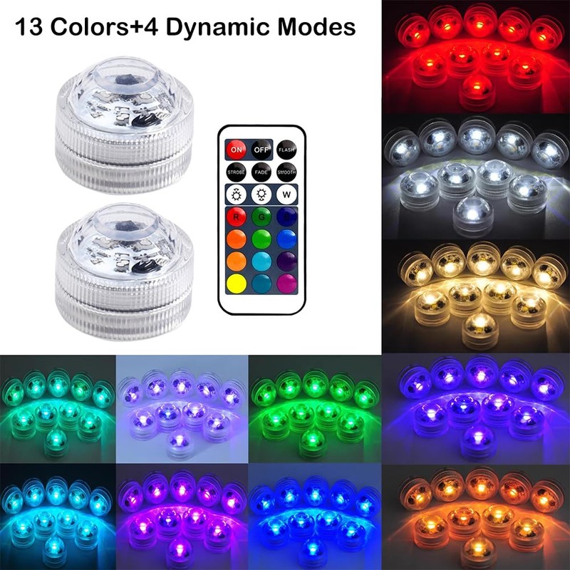 Mini Underwater LED Light with Remote Control, Underwater Light, LED