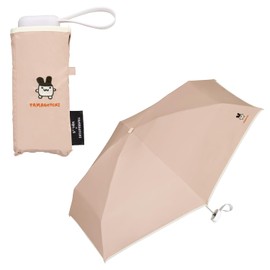 [2024] Wpc. Parasol Tamagotchi x Wpc.Tchi Blackout Embroidery One Point Dusty Pink (Mimicchi) Folding Umbrella, Ribs, 18.5 inches (47