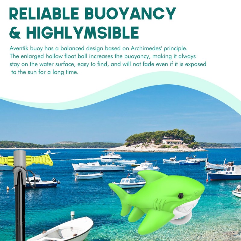 EDSRDPLT Shark-Shaped Anchor Buoy with 20L Waterproof Dry Bag Kayak