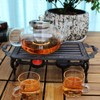Sungmor Heavy Duty Cast Iron Teapot Dish Warmer Stable Holder