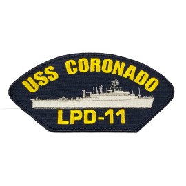 NA USS CORONADO  LPD-11 Patch - Great Color - Veteran Family-Owned Business
