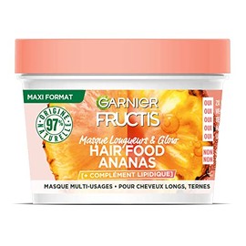 Garnier - Fructis Hair Food - 3-in-1 Pineapple Mask - 97% Vegan Formula from Natural Origin - For Long & Dark Hair - 350ml