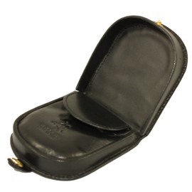Visconti TRY-5 - Bandeja para monedero de piel suave y lisa, soporte para cambio de dinero, color negro, pequeño