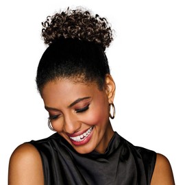 Hairuwear Hairdo Coily Wrap Hair Attachment For Instant Good Hair Days, R10 Chestnut