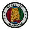 Alabama State Seal Patch Round 3" Diameter, Embroidered Iron On