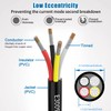 Matugajp 20awg 0.5mm² Electrical Wire 4 Core Extension Cable 20