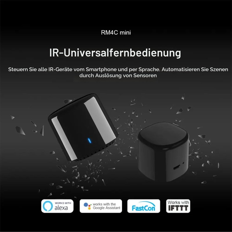 RM4C Mini Wi-Fi IR Blaster Universal Intelligent Remote Control Voice
