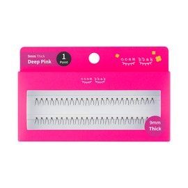 CCAMBBAK Original Light/Thick Eyelashes (9mm Thick (Black), 1Point)