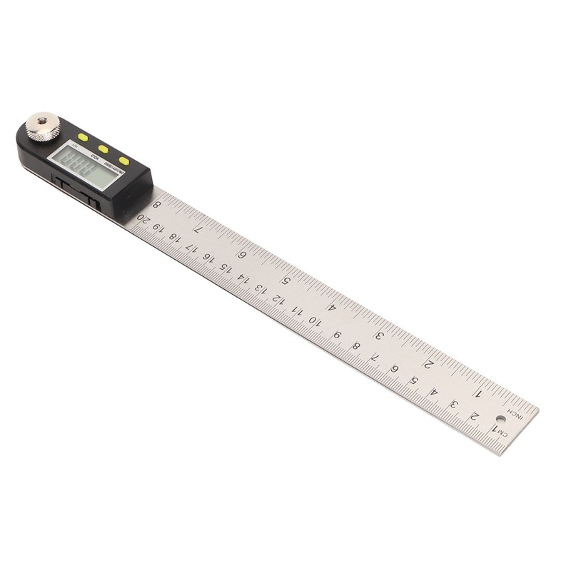 Digital Angle Ruler 200mm 0 to 360 Degree Stainless Steel