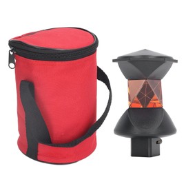 360° Universal Total Station Prism K9 Glass ABS Wear Resistant Automatic Tracking Film Triangular Prism with Storage Bag for GRZ4