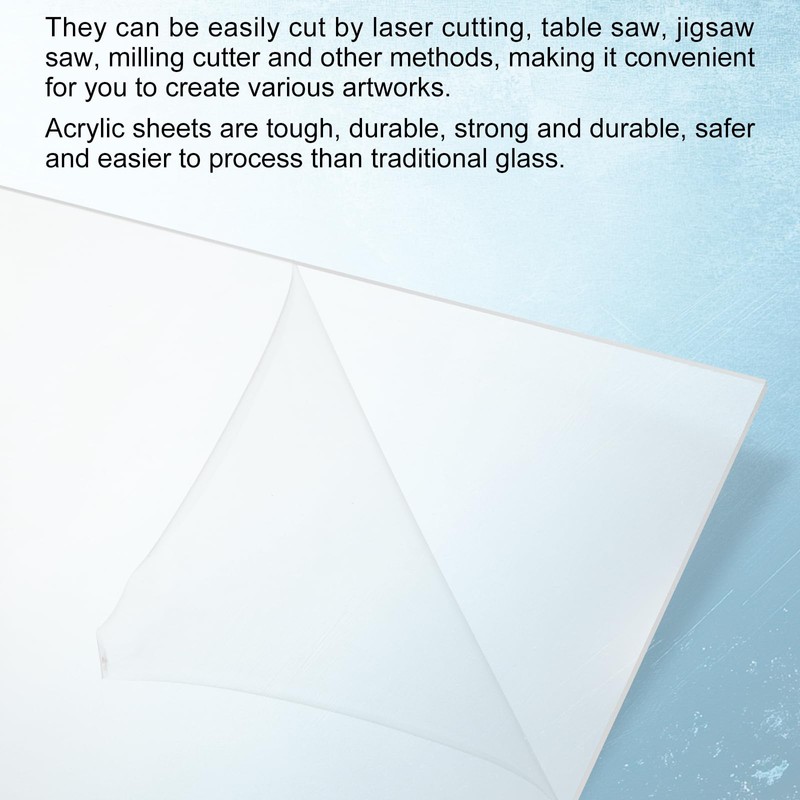 QUARKZMAN Pack of 10 Acrylic Panels 5 x 7 Inches,