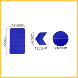 REPAIROCK 24pcs Blue Reflective Stickers Tape Waterproof Decals for Car Auto Replacement Parts