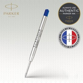 Parker QUINKflow Ballpoint Pen Ink Refill, Fine Tip, Blue