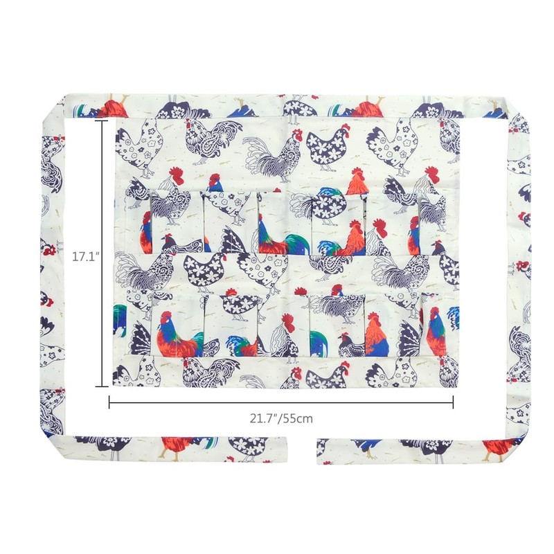 Sefiron Chicken Egg Collecting Apron,12 Deep Pockets Hen Duck Goose